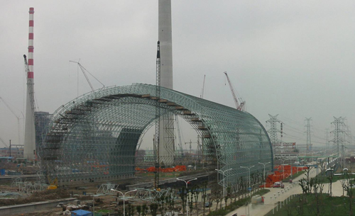 臨沂發(fā)電廠球形網(wǎng)架